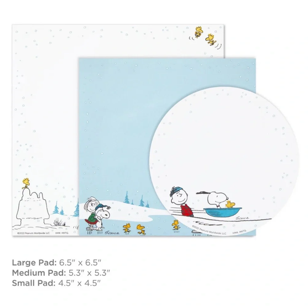 {Peanuts x Hallmark} Sled Tri Stack Stationary, Set of 3